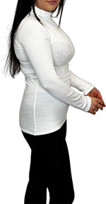 Load image into Gallery viewer, Ladies Polo Roll Neck Long Sleeve Turtle Neck Plain Jumpers for Women Top Womens Ladies New Plain Turtle Polo Roll Neck Long Sleeve Stretch Jumper T-Shirt Tee Top 8-14
