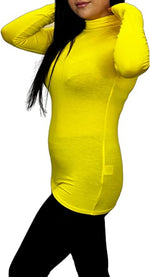 Load image into Gallery viewer, Ladies Polo Roll Neck Long Sleeve Turtle Neck Plain Jumpers for Women Top Womens Ladies New Plain Turtle Polo Roll Neck Long Sleeve Stretch Jumper T-Shirt Tee Top 8-14
