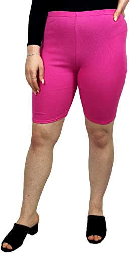 LUXE DIVA Women's Over Knee Cycling Shorts Stretch