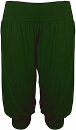Load image into Gallery viewer, Ladies Plus Size Ali Baba Baggy Stretch Fit Shorts Womens Plain Cropped Harem Trouser Pants 8-26
