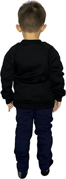 Kids Sweatshirt Boys and Girls Pullover Jumper Unisex Long Sleeve T-Shirts Tops Spring Autumn Solid Color Casual Sweater for 3-15 Years