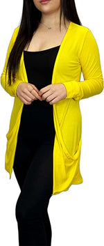 Load image into Gallery viewer, Ladies Long Sleeve Pocket Cardigan Womens Top Sizes 8-14

