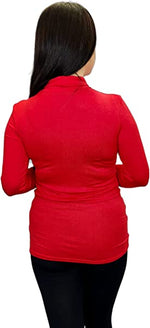 Load image into Gallery viewer, Ladies Polo Roll Neck Long Sleeve Turtle Neck Plain Jumpers for Women Top Womens Ladies New Plain Turtle Polo Roll Neck Long Sleeve Stretch Jumper T-Shirt Tee Top 8-14
