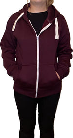 Load image into Gallery viewer, Ladies Plain Colour Hoodie Womens Fleece Hooded Top Zip Zipper Hoodie Sweatshirt Available in 22 Colours Plus Sizes Small-XL
