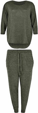 Load image into Gallery viewer, Kids Tracksuit Girls 2 Piece Track Suit Set High Low Top and Bottoms Jogging Suits New Age 5 6 7 8 9 10 11 12 13 Years
