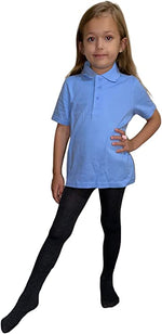 Load image into Gallery viewer, Boys Girls Plain Polo Shirts Kids Summer Short Sleeve School T-Shirts Top School Shirts Uniform PE Top Gym
