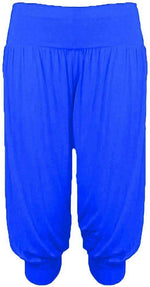 Load image into Gallery viewer, Ladies Plus Size Ali Baba Baggy Stretch Fit Shorts Womens Plain Cropped Harem Trouser Pants 8-26
