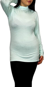 Load image into Gallery viewer, Ladies Polo Roll Neck Long Sleeve Turtle Neck Plain Jumpers for Women Top Womens Ladies New Plain Turtle Polo Roll Neck Long Sleeve Stretch Jumper T-Shirt Tee Top 8-14
