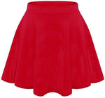 Load image into Gallery viewer, LUXE DIVA Girls Skater Skirt Flared High Waisted Flippy Stretch Mini Tutu Fancy School Skirts 5-14 Years
