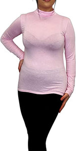 Load image into Gallery viewer, Ladies Polo Roll Neck Long Sleeve Turtle Neck Plain Jumpers for Women Top Womens Ladies New Plain Turtle Polo Roll Neck Long Sleeve Stretch Jumper T-Shirt Tee Top 8-14
