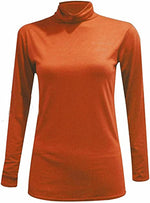 Load image into Gallery viewer, Ladies Polo Roll Neck Long Sleeve Turtle Neck Plain Jumpers for Women Top Womens Ladies New Plain Turtle Polo Roll Neck Long Sleeve Stretch Jumper T-Shirt Tee Top 8-14
