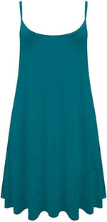Load image into Gallery viewer, Plus Size Womens Printed Strappy Sleeveless Ladies Mini Dress Vest Top
