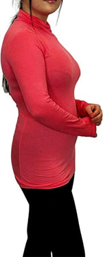 Load image into Gallery viewer, Ladies Polo Roll Neck Long Sleeve Turtle Neck Plain Jumpers for Women Top Womens Ladies New Plain Turtle Polo Roll Neck Long Sleeve Stretch Jumper T-Shirt Tee Top 8-14
