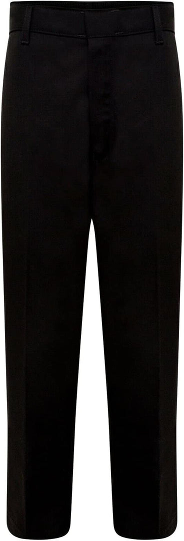 Boys School Uniform Half Elastic Waist Zip & Clip Trouser Boys Zip & Clip School Uniform Pants Boys Pull Up School Trousers 4-15 Years