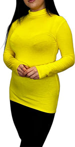 Load image into Gallery viewer, Ladies Polo Roll Neck Long Sleeve Turtle Neck Plain Jumpers for Women Top Womens Ladies New Plain Turtle Polo Roll Neck Long Sleeve Stretch Jumper T-Shirt Tee Top 8-14
