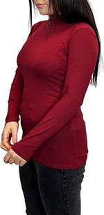 Load image into Gallery viewer, Ladies Polo Roll Neck Long Sleeve Turtle Neck Plain Jumpers for Women Top Womens Ladies New Plain Turtle Polo Roll Neck Long Sleeve Stretch Jumper T-Shirt Tee Top 8-14
