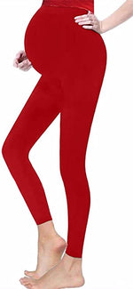 Load image into Gallery viewer, Women Maternity Leggings Seamless and Over Bump, Elastic Waisted - Ladies Pregnancy Yoga, Buttery Soft, Super Stretchy Ankle Length Pant Plus Size UK 8-22
