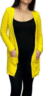Load image into Gallery viewer, Ladies Long Sleeve Pocket Cardigan Womens Top Sizes 8-14

