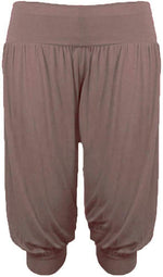 Load image into Gallery viewer, Ladies Plus Size Ali Baba Baggy Stretch Fit Shorts Womens Plain Cropped Harem Trouser Pants 8-26
