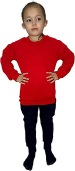 Load image into Gallery viewer, Kids Sweatshirt Boys and Girls Pullover Jumper Unisex Long Sleeve T-Shirts Tops Spring Autumn Solid Color Casual Sweater for 3-15 Years
