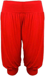 Load image into Gallery viewer, Ladies Plus Size Ali Baba Baggy Stretch Fit Shorts Womens Plain Cropped Harem Trouser Pants 8-26
