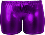 Load image into Gallery viewer, Womens Metallic Wet Look Hot Pants Womens Red Blue Shiny Halloween Summer Fancy Party Disco Wet Look Shorts
