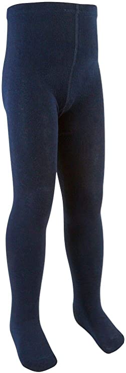 Girls Kids Tights Cotton Rich Plain School Warm Thick Girl Tights School Pair Warm Cotton Rich Plain Soft Children 2-13 Year