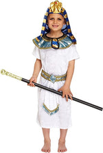 Load image into Gallery viewer, CHILDREN EGYPTIAN PHARAOH FANCYDRESS COSTUME OUTFIT PRINCE KING
