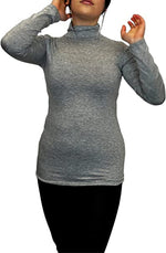 Load image into Gallery viewer, Ladies Polo Roll Neck Long Sleeve Turtle Neck Plain Jumpers for Women Top Womens Ladies New Plain Turtle Polo Roll Neck Long Sleeve Stretch Jumper T-Shirt Tee Top 8-14
