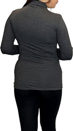 Load image into Gallery viewer, Ladies Polo Roll Neck Long Sleeve Turtle Neck Plain Jumpers for Women Top Womens Ladies New Plain Turtle Polo Roll Neck Long Sleeve Stretch Jumper T-Shirt Tee Top 8-14
