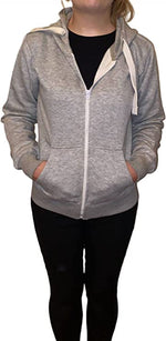Load image into Gallery viewer, Ladies Plain Colour Hoodie Womens Fleece Hooded Top Zip Zipper Hoodie Sweatshirt Available in 22 Colours Plus Sizes Small-XL
