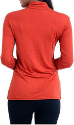 Load image into Gallery viewer, Ladies Polo Roll Neck Long Sleeve Turtle Neck Plain Jumpers for Women Top Womens Ladies New Plain Turtle Polo Roll Neck Long Sleeve Stretch Jumper T-Shirt Tee Top 8-14
