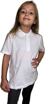 Load image into Gallery viewer, Boys Girls Plain Polo Shirts Kids Summer Short Sleeve School T-Shirts Top School Shirts Uniform PE Top Gym
