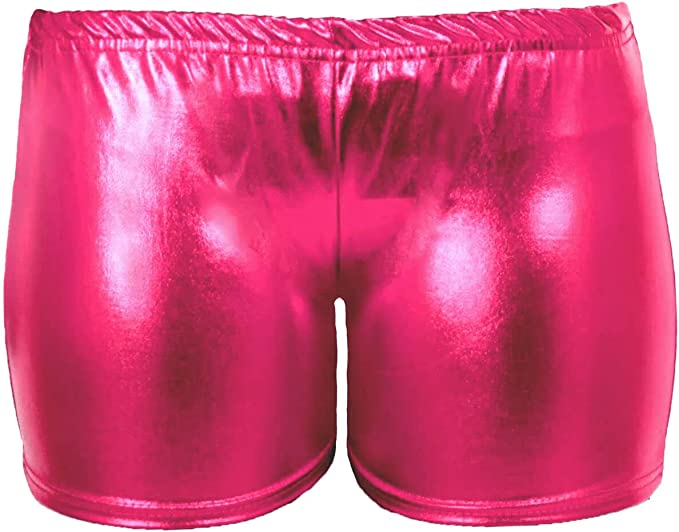 Womens Metallic Wet Look Hot Pants Womens Red Blue Shiny Halloween Summer Fancy Party Disco Wet Look Shorts