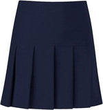 Load image into Gallery viewer, Girls Kids Women Ladies School Uniform All Round Pleated School Skirt with Zip Drop Waist Girls Ladies School Drop Waisted Pleated Skirt Formal in Black Grey &amp; Navy
