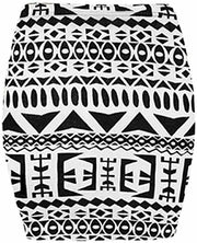 Womens Print Ladies Stretch Bodycon Elasticated Jersey Short Mini Skirt