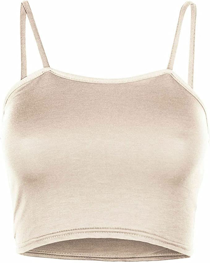 Womens Strappy Sleeveless Ladies Bralet Crop Stretch Vest Top - 8-14