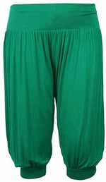 Load image into Gallery viewer, Ladies Plus Size Ali Baba Baggy Stretch Fit Shorts Womens Plain Cropped Harem Trouser Pants 8-26
