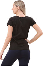 Load image into Gallery viewer, Ladies Maternity Plain Top Pregnancy T-Shirt Side Ruched Crew Neck Short Sleeve Tees for Pregnant Women
