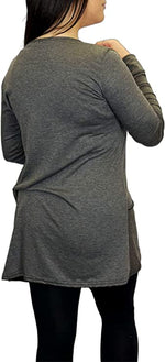 Load image into Gallery viewer, Ladies Long Sleeve Pocket Cardigan Womens Top Sizes 8-14
