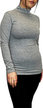 Load image into Gallery viewer, Ladies Polo Roll Neck Long Sleeve Turtle Neck Plain Jumpers for Women Top Womens Ladies New Plain Turtle Polo Roll Neck Long Sleeve Stretch Jumper T-Shirt Tee Top 8-14

