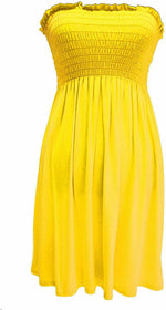 Load image into Gallery viewer, New Womens Ladies Sheering Top Strapless Bandeau Dress Top Jersey Ladies Plus Size Boobtube Top Dress UK 16-22
