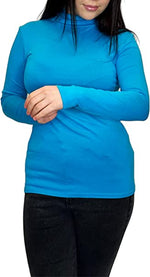Load image into Gallery viewer, Ladies Polo Roll Neck Long Sleeve Turtle Neck Plain Jumpers for Women Top Womens Ladies New Plain Turtle Polo Roll Neck Long Sleeve Stretch Jumper T-Shirt Tee Top 8-14
