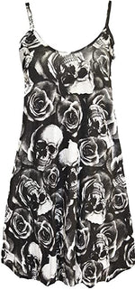 Load image into Gallery viewer, Plus Size Womens Printed Strappy Sleeveless Ladies Mini Dress Vest Top
