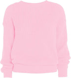LUXE DIVA Women's Chunky Knit Jumper Plus Size