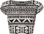Load image into Gallery viewer, Women Cap Short Sleeve Crop Top Round Neck Plain/Printed T-Shirt Stretchy Summer Cropped Vest Tops Size 8-14
