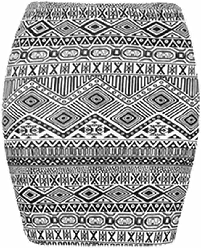 Womens Print Ladies Stretch Bodycon Elasticated Jersey Short Mini Skirt