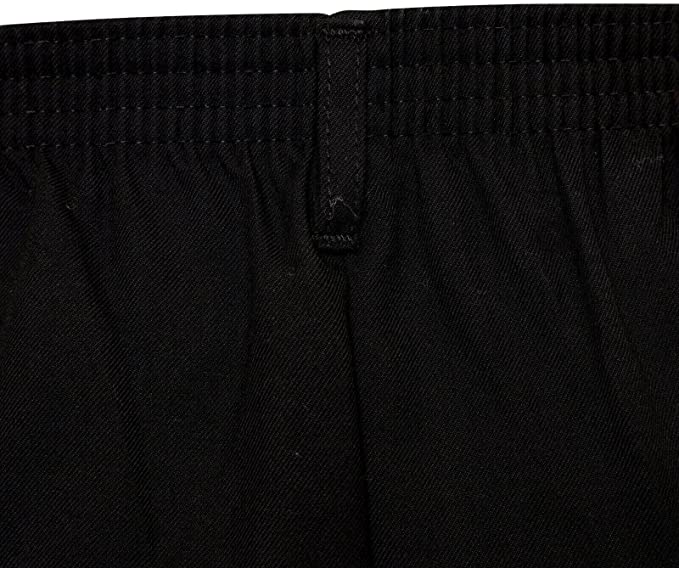 Boys School Uniform Half Elastic Waist Zip & Clip Trouser Boys Zip & Clip School Uniform Pants Boys Pull Up School Trousers 4-15 Years